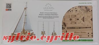 Puzzle 3D mécanique en bois Trimaran Merihobus 237 pièces Ugears France
