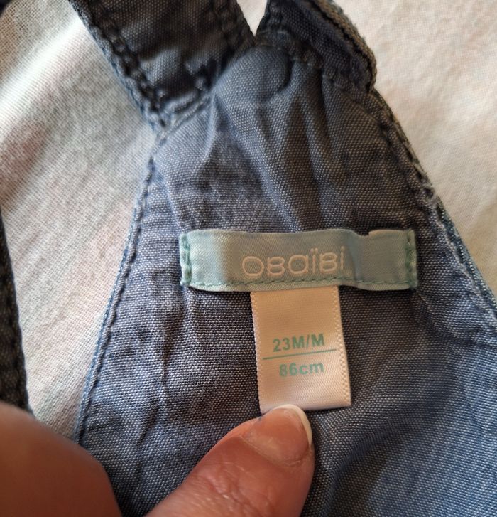 Salopette short Obaïbi 23 mois - photo numéro 3