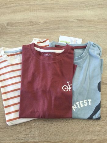 Lot 3 t shirts MC neufs