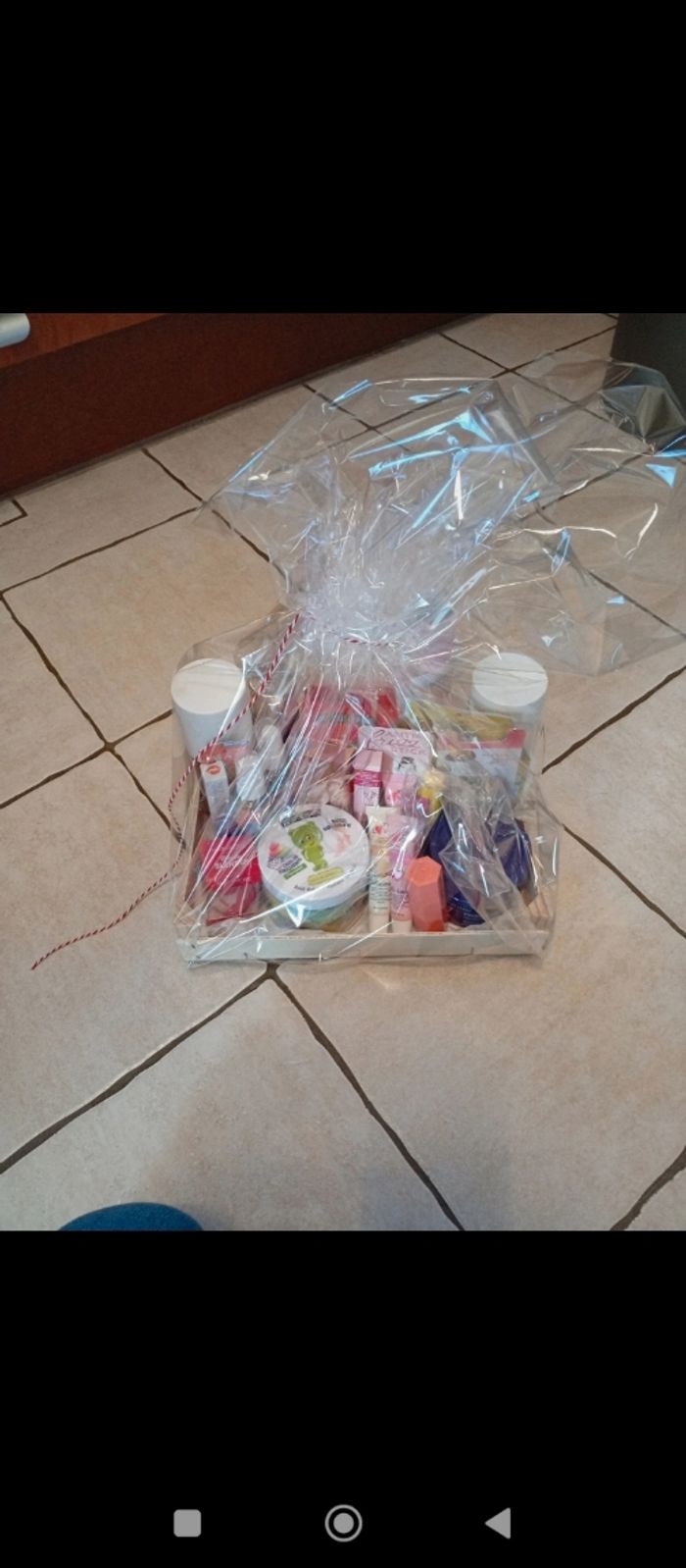 Panier garni de produits de beauté