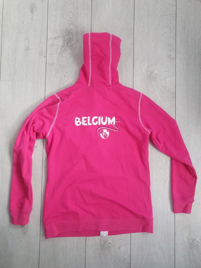 Sweat à Capuche Belgium Rose Fushia