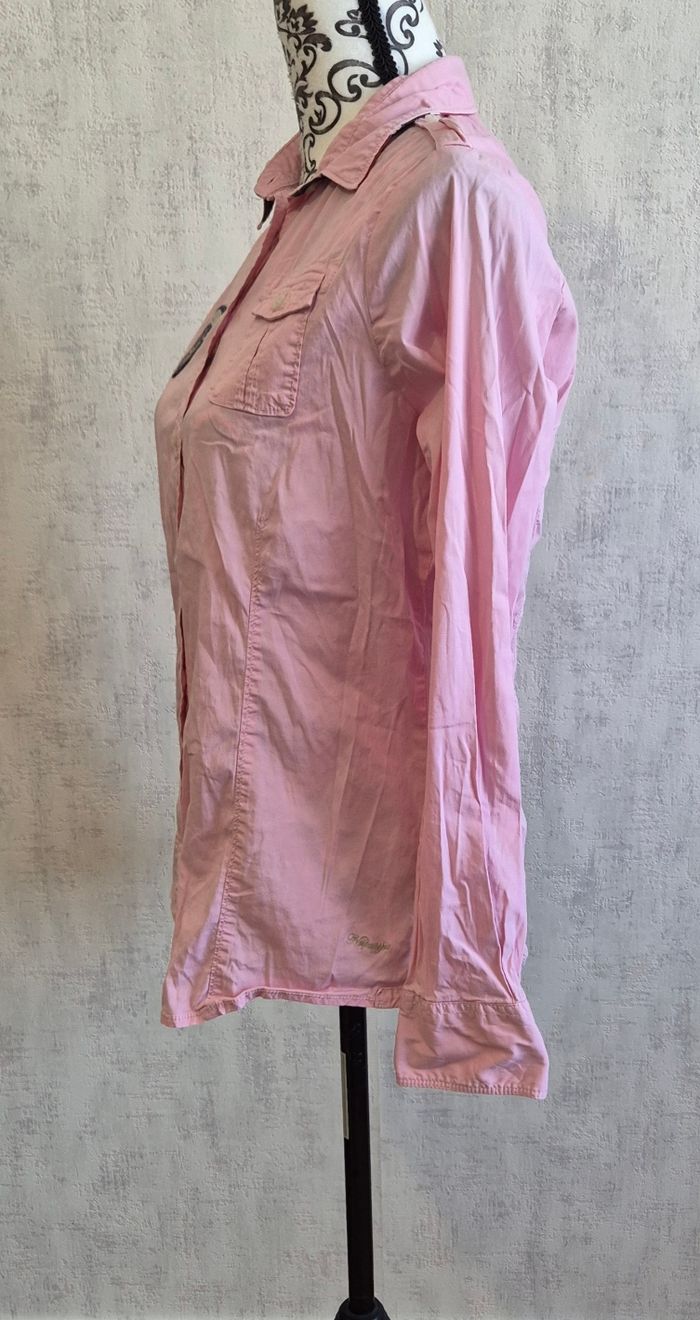 Chemise femme manches longues rose napapijiri taille M 38 - photo numéro 3