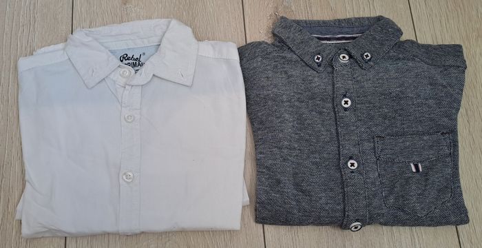 Chemises à manches longues garçons taille 3/4ans Primark Rebel
