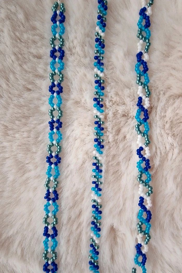 Lot de 3 bracelets bleu - photo numéro 3