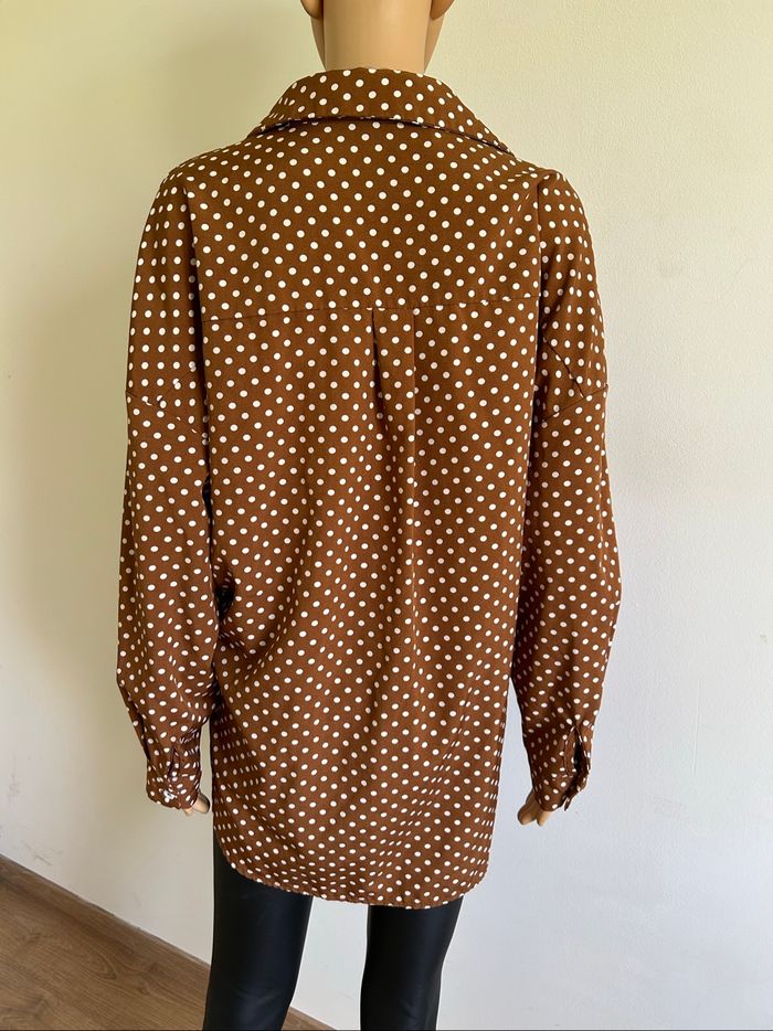 Chemise à pois à manches longues Shein taille L jamais portée - photo numéro 5