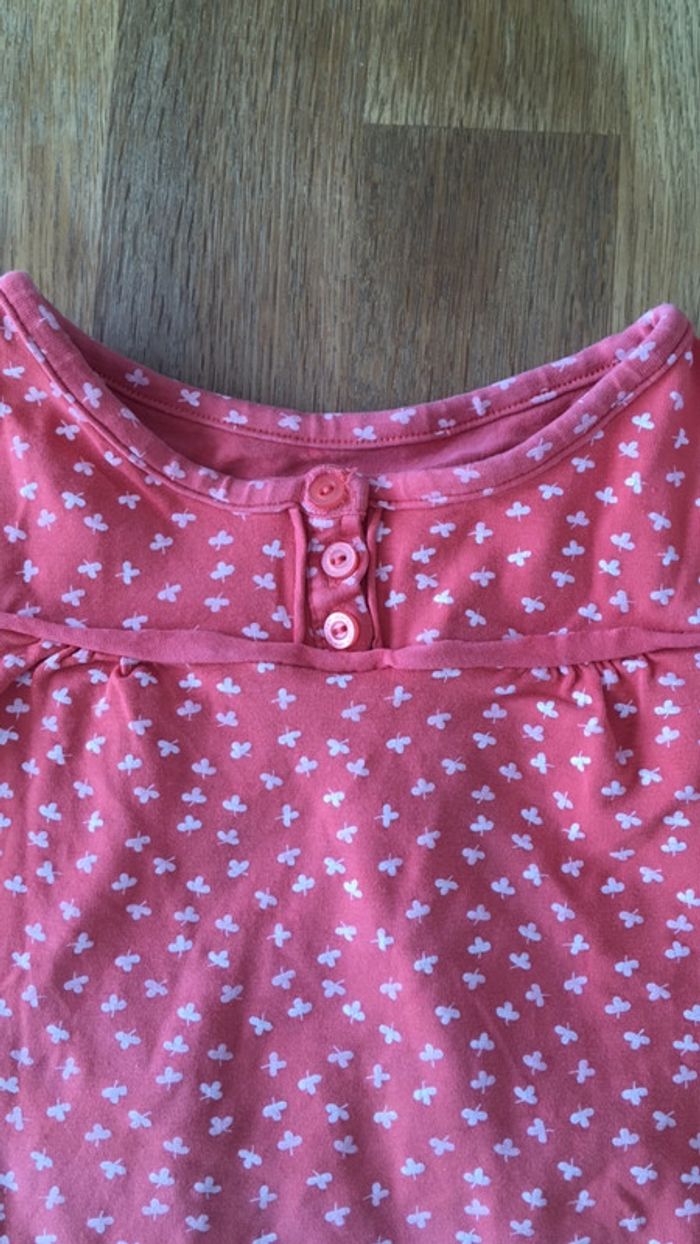 T-shirt manches longues corail - photo numéro 2