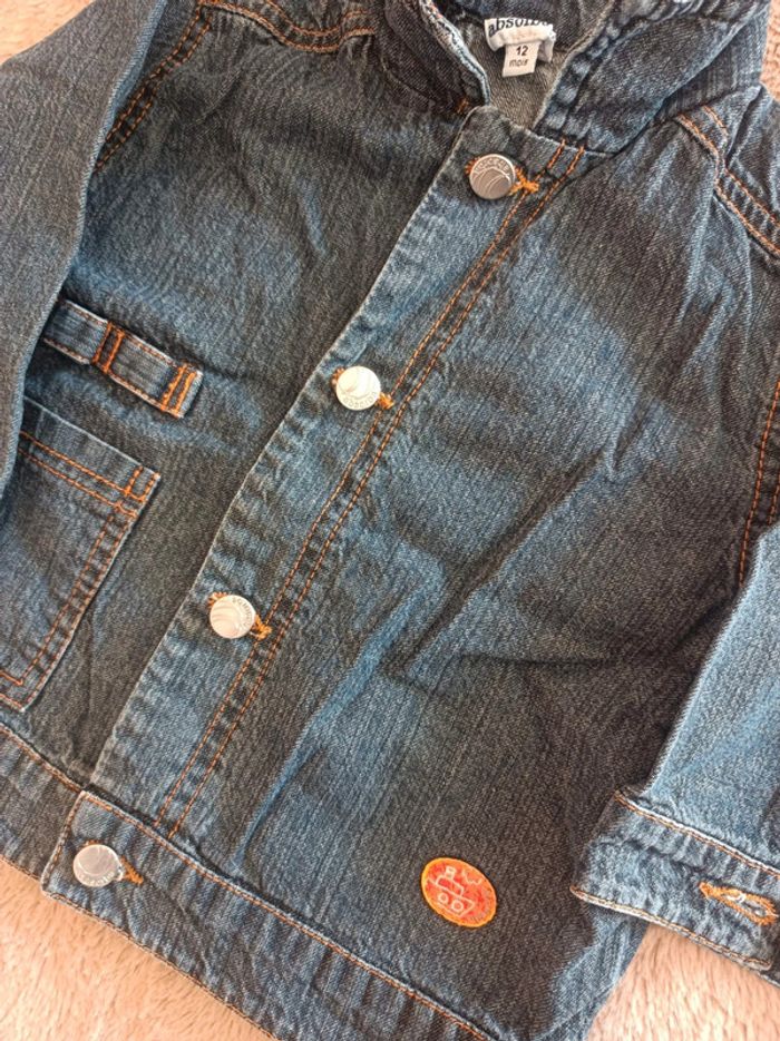Veste en jean bébé - photo numéro 3