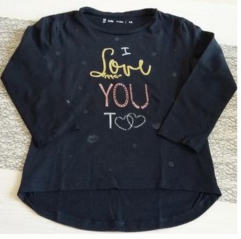 tee-shirt gémo "I love you" 4 ans NEUF jamais porté