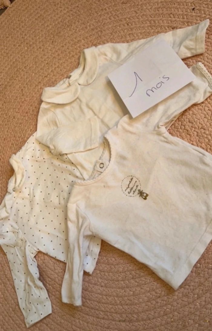 Lot 3 hauts manches longues