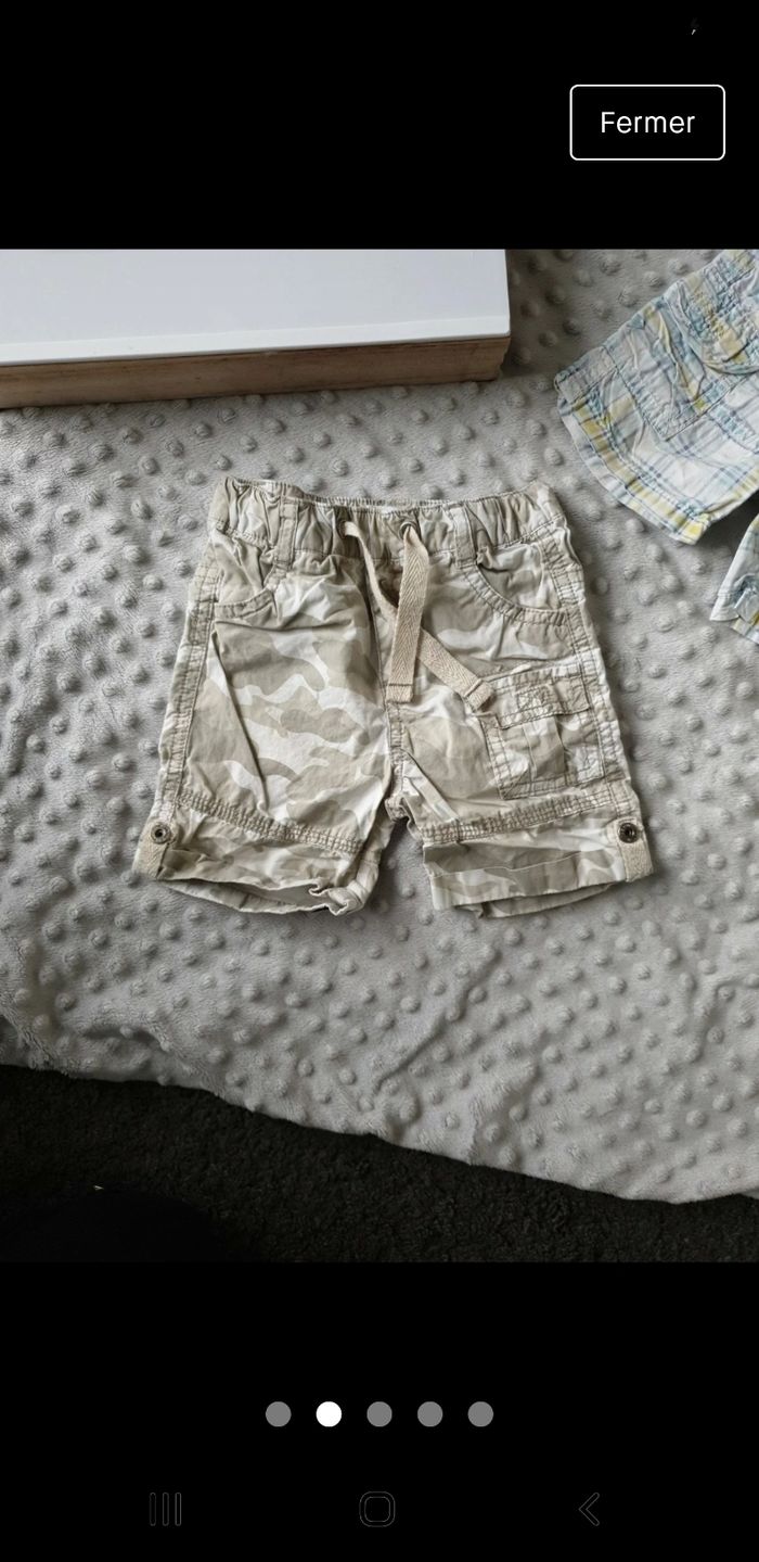 Lot de 2 shorts Gémo 12 mois - photo numéro 3