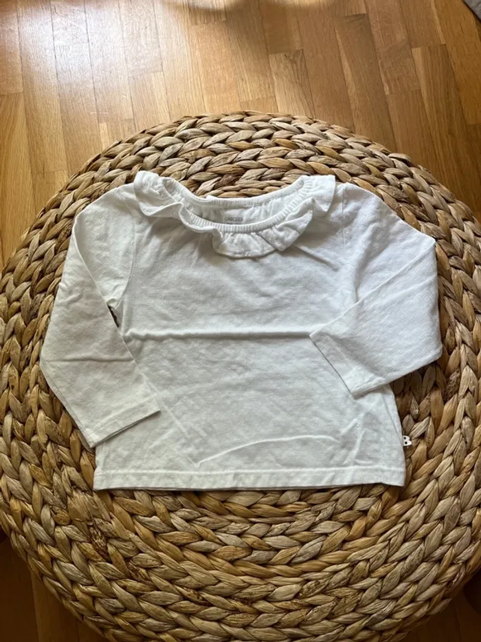 Ensemble Obaibi Salopette jean haut 81cm 18 mois - photo numéro 4