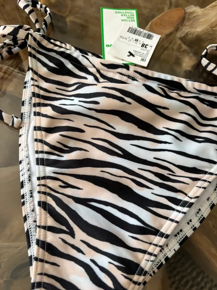 Bas de maillot de bain Pimkie zèbre - photo numéro 3