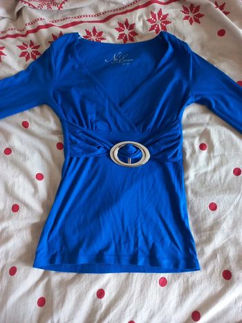 Tee-shirt manches 3/4 bleu 38/40 No excuse