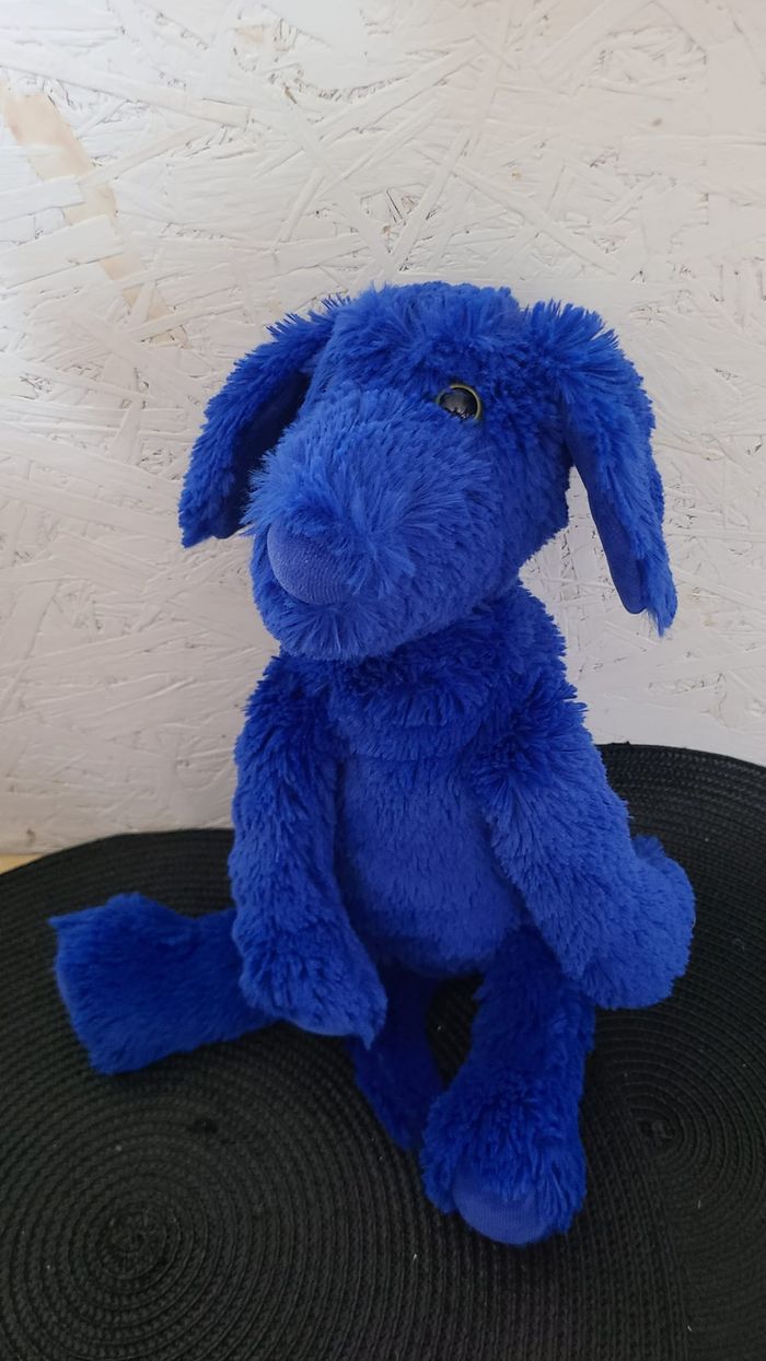 Ecole des loisirs Peluche Chien Bleu - photo numéro 2