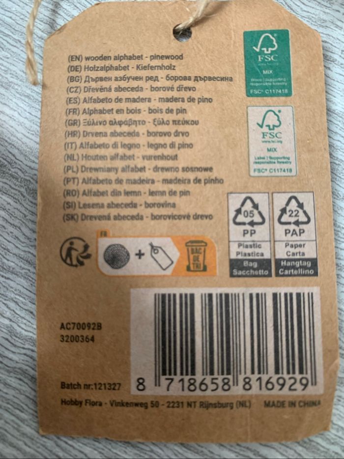Lot de lettres en bois - photo numéro 5