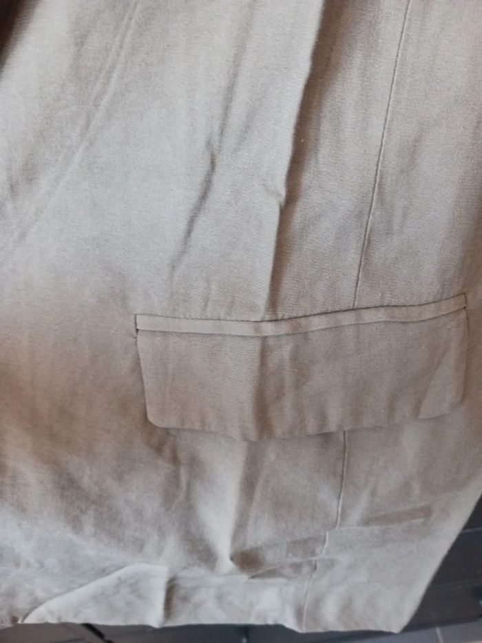 Blazer Zara beige Taille S36 - photo numéro 3