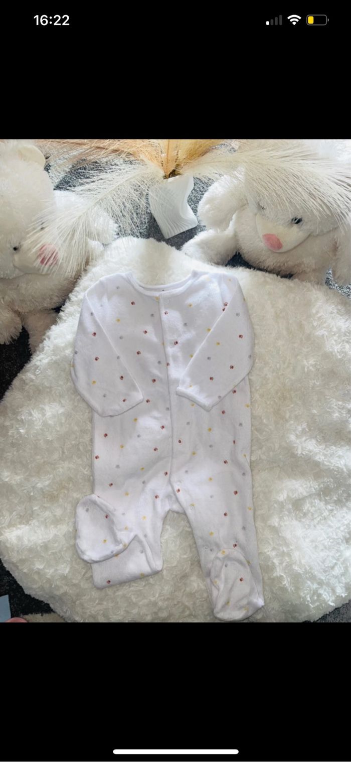 Pyjama dort bien Tex bébé mixte 9 mois très bon état velours chaud