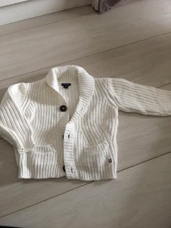 Gilet crème 12 mois kiabi