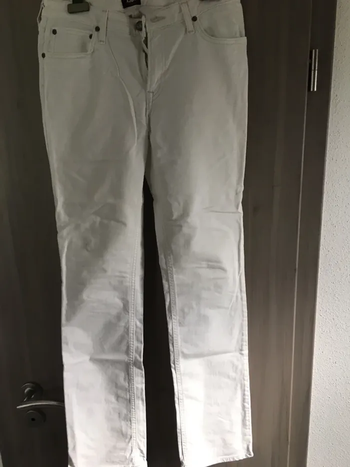 Jean blanc coupe droite Lee