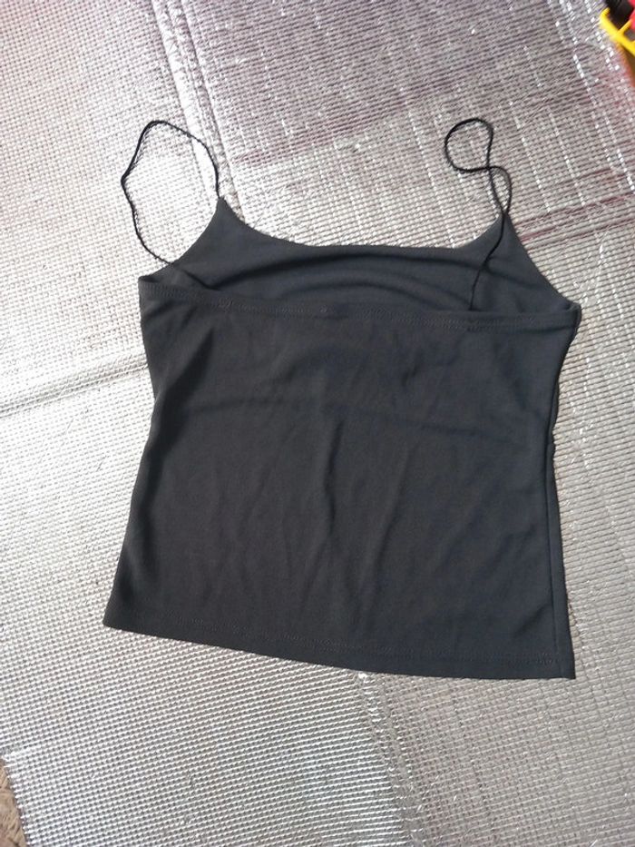 Débardeur bretelle viscose gris T36 - photo numéro 3