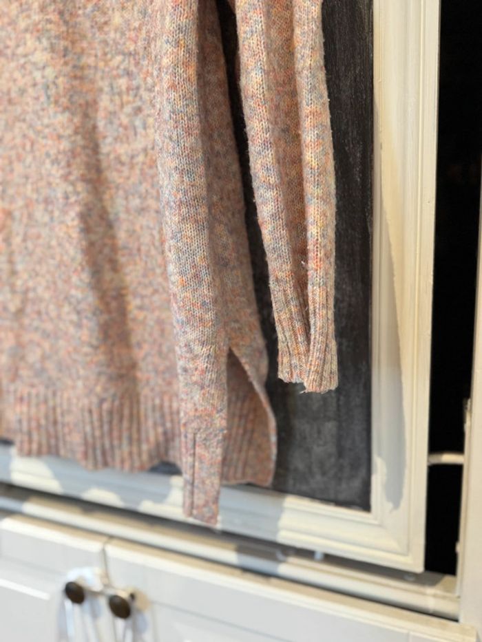 Pull femme Bonobo taille M rose chiné - photo numéro 3