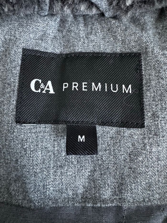 Doudoune grise C&A premium M homme neuve manteau à capuche - photo numéro 2