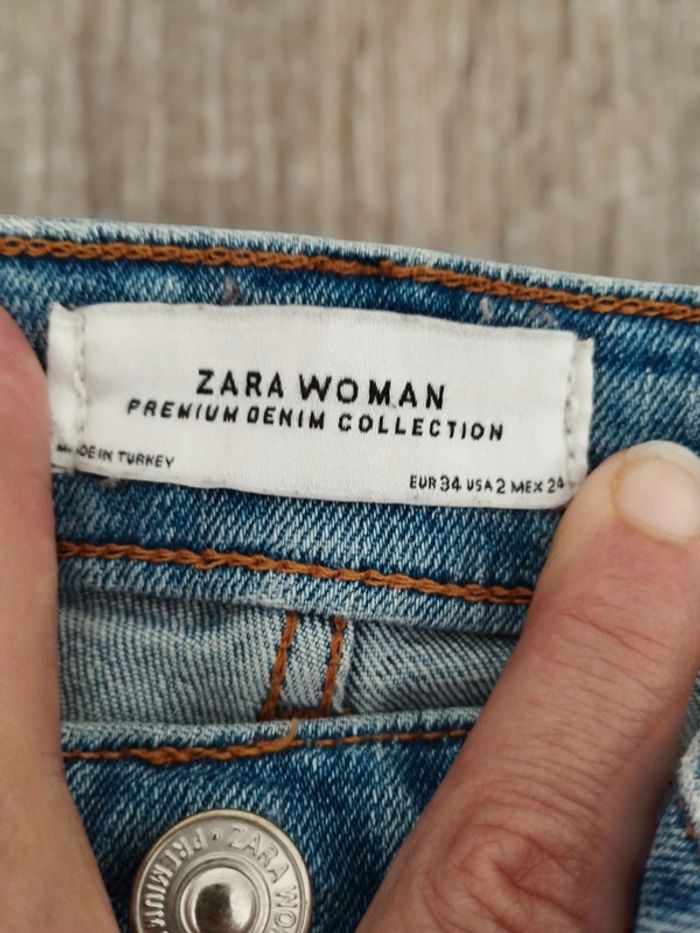 Beau jean déchiré femme T 34 Zara - photo numéro 3