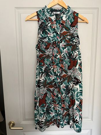 Robe courte fluide tropical Gémo