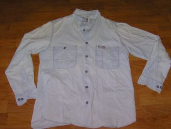 Chemise LEVIS jean bleu clair délavé léger taille S TBE