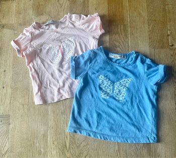 Lot tee-shirts fille 12 mois