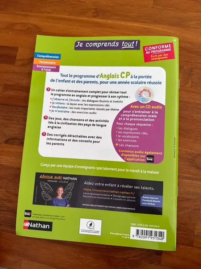 Livre, je comprends tout CP anglais - photo numéro 5