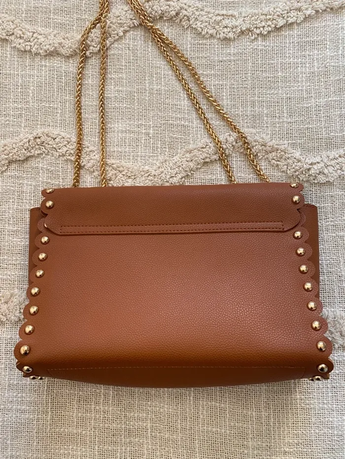 Sac camel et doré - photo numéro 4