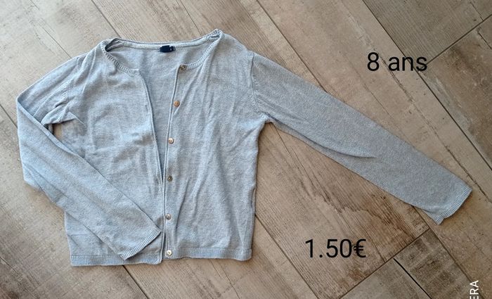 Gilet 8 ans fille