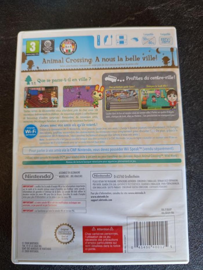 Nintendo - Wii - Animal Crossing - Let's go to the city - photo numéro 2