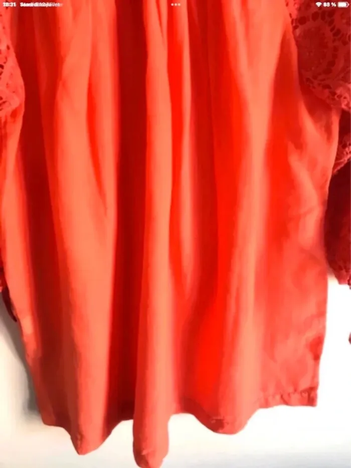 Tunique corail avec manches en dentelle Marylin & John taille 2 - photo numéro 10
