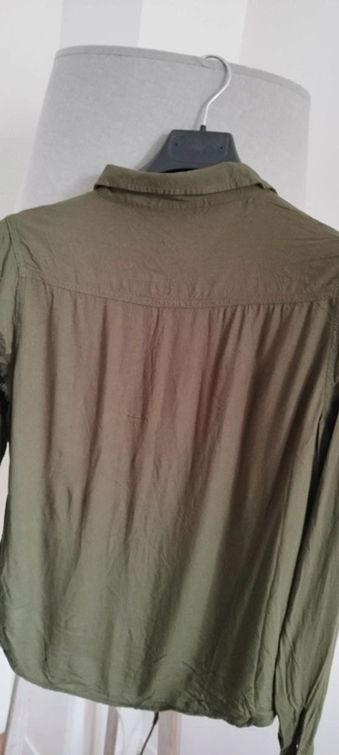 Chemise a poche vert kaki Tally weijl M - photo numéro 4