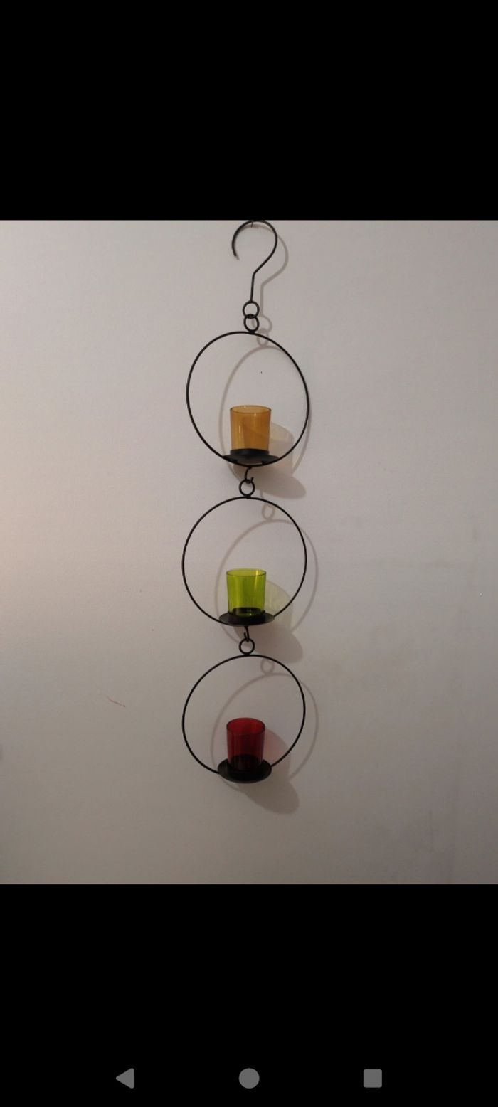 Décoration a suspendre photophore