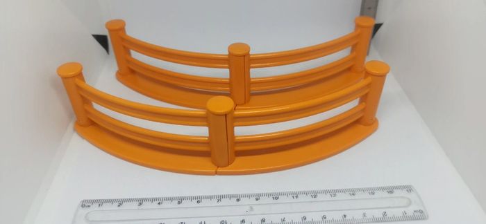 Lot de barrières marron playmobil 123 - photo numéro 2