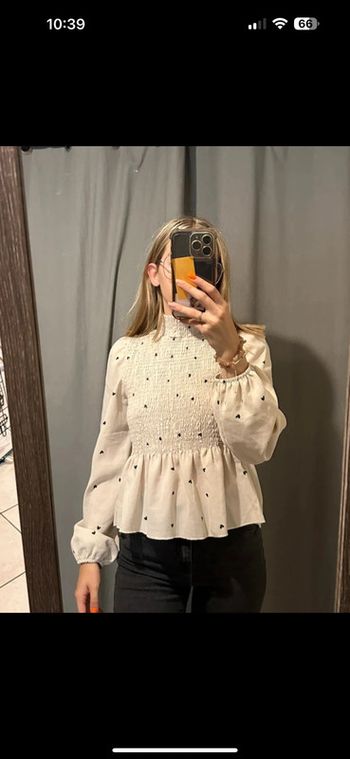 Blouse manche longue Shein cœur S