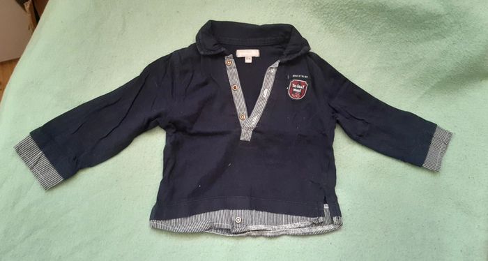 Tee-shirt polo manches longues 12m 74cm
