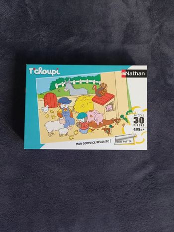 Puzzle t'choupi à la ferme