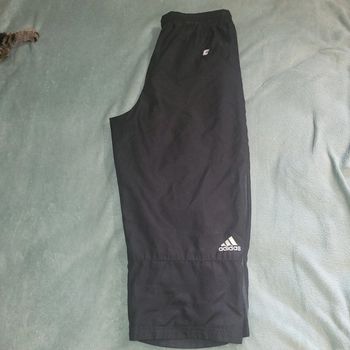 Pantacourt / Short / Bernuda - Vintage - Y2K - Logo Brodé 🩳 Adidas - Taille 16 ans (Small)