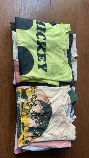 Lot 9 teeshirt manches courtes