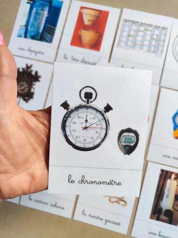 14 cartes de nomenclature des instruments du temps