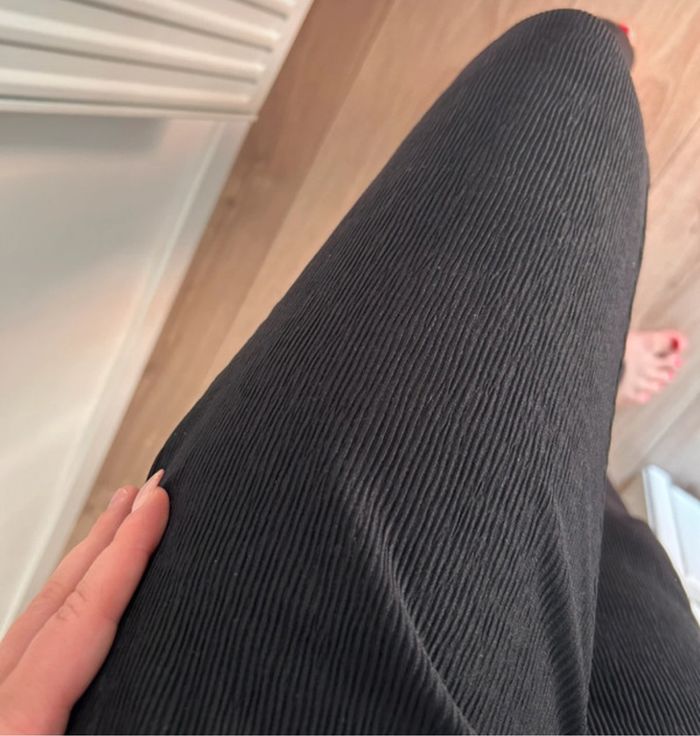 Pantalon évasé côtelé - photo numéro 2