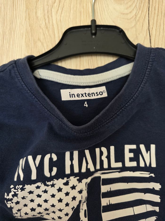 TEE-SHIRT GARÇON 👦 4ANS MOTIFS DESSUS MARQUE IN EXTENSO - photo numéro 3