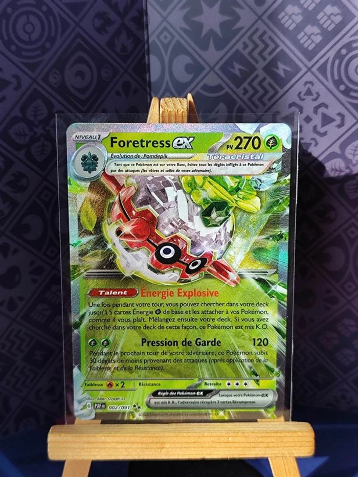 Foretress ex double rare 2/91 destinées de Paldea