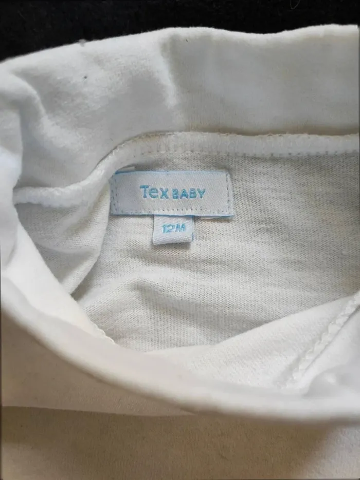 Sous pull t-shirt col roulé 12 mois - photo numéro 3