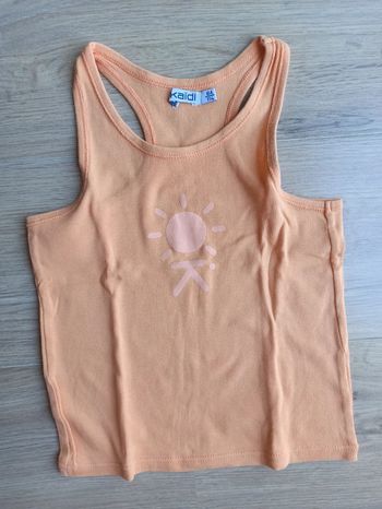 débardeur orange soleil 6ans okaidi