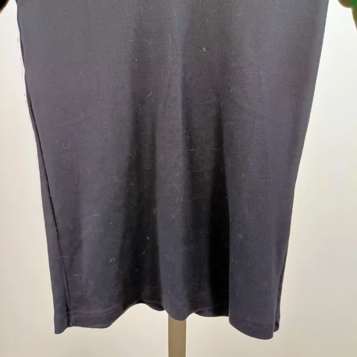 T-shirt noir Armor Lux col V manches courtes made in France coton taille M A1477 - photo numéro 4